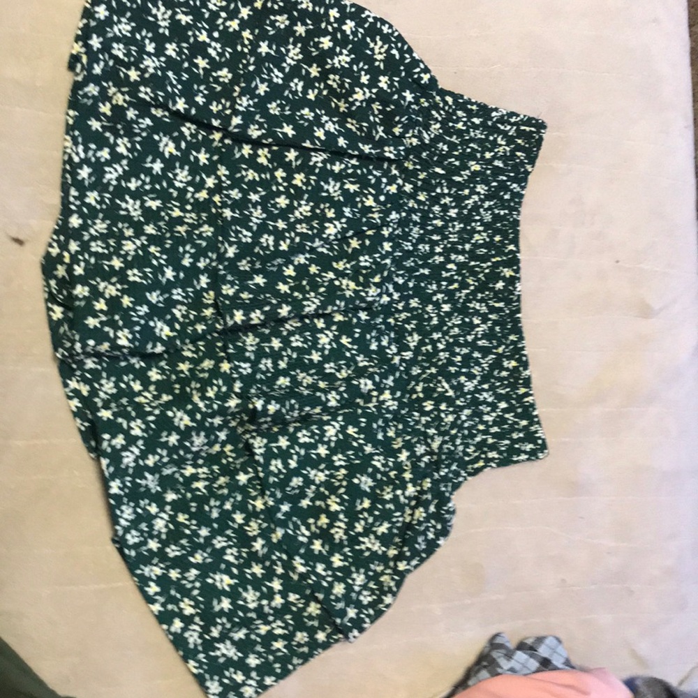Green Zara skirt